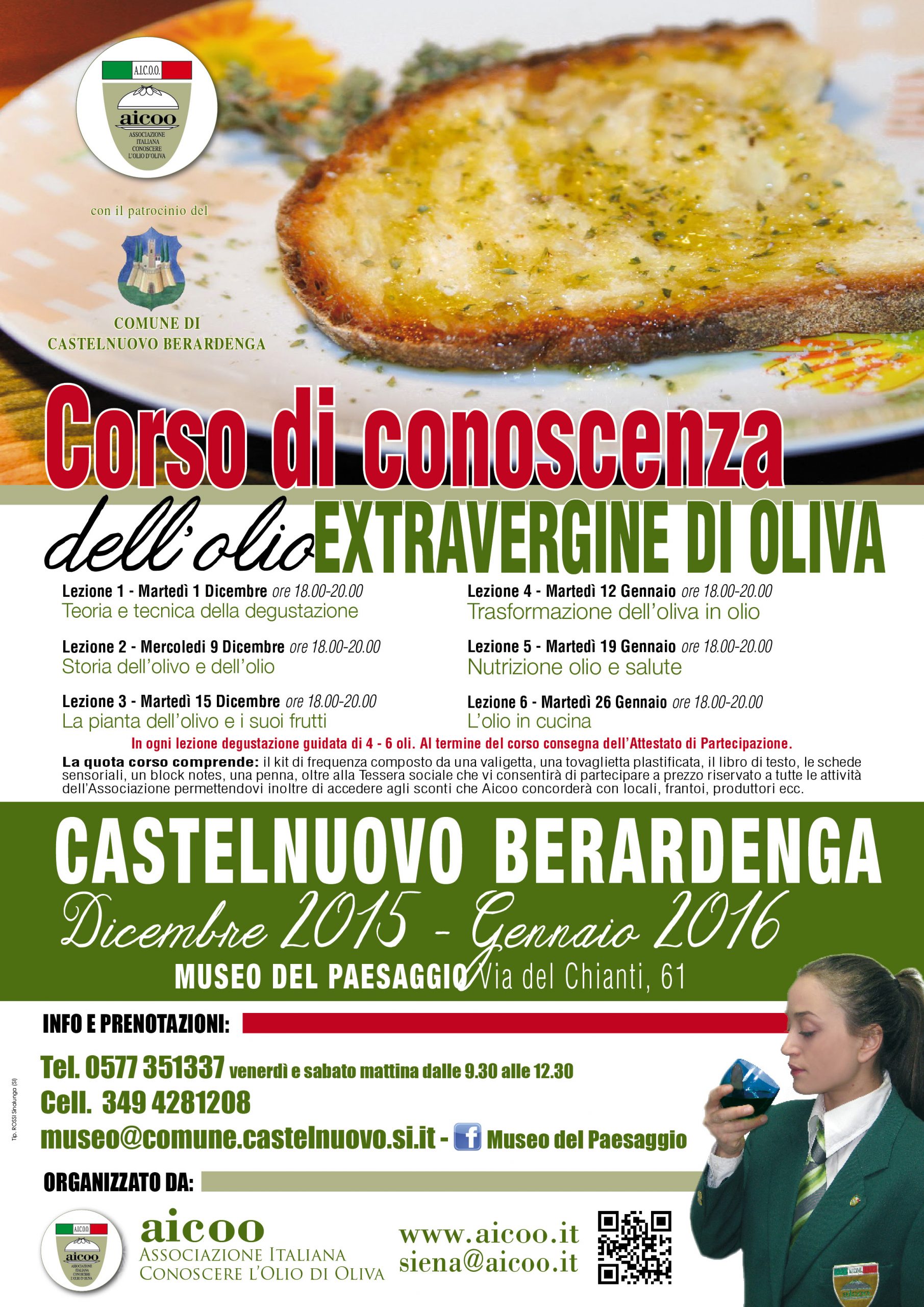 CORSO PRIMO LIVELLO – CASTELNUOVO BERARDENGA – DICEMBRE 2015 – GENNAIO 2016