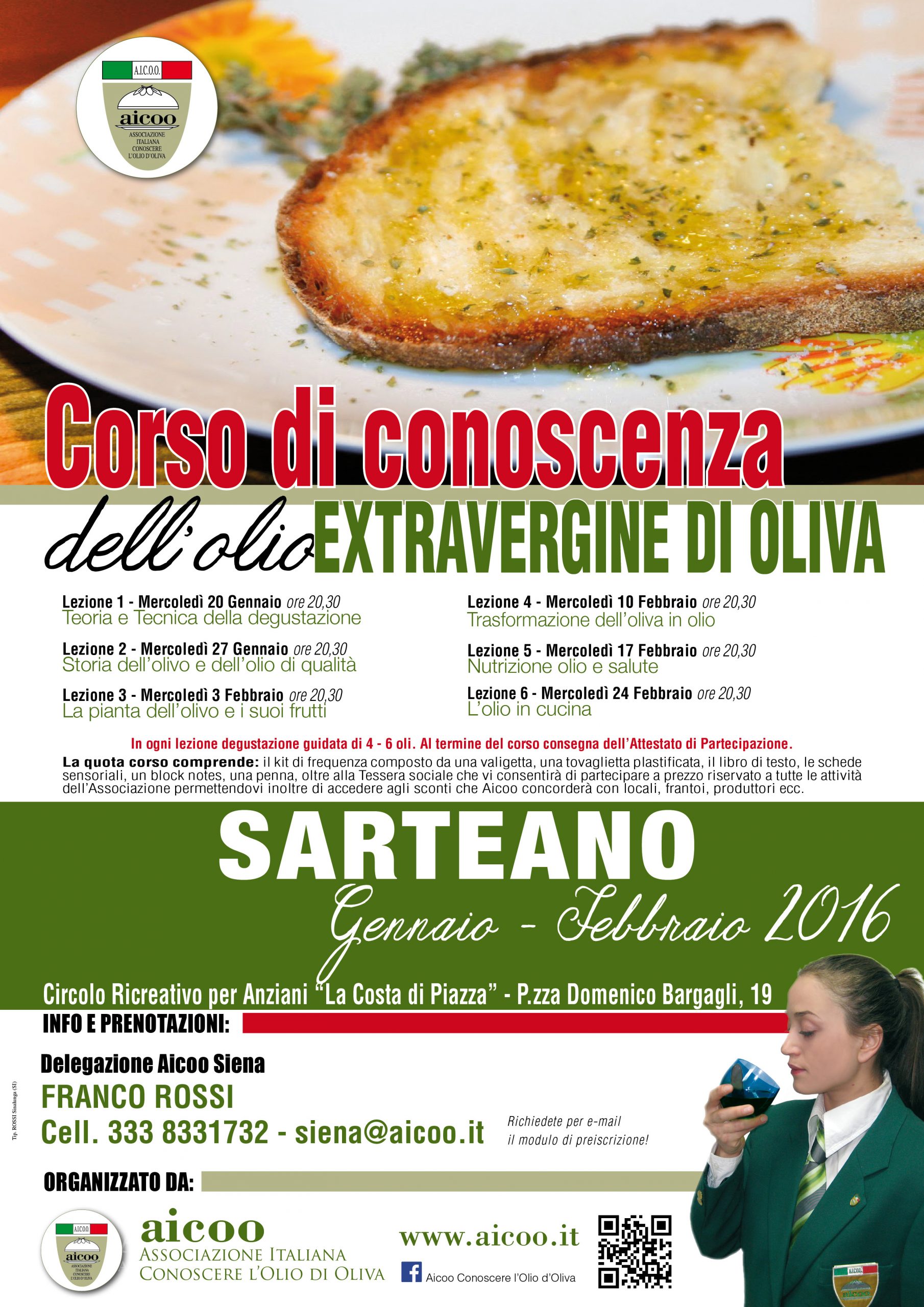 CORSO PRIMO LIVELLO – SARTEANO – Gennaio 2016-febbraio 2016