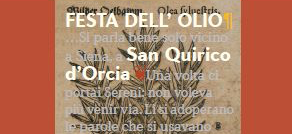 Festa dell’olio – San Quirico D’Orcia – 4-8 Dicembre 2015