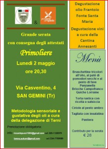 Serata Primoliere Terni