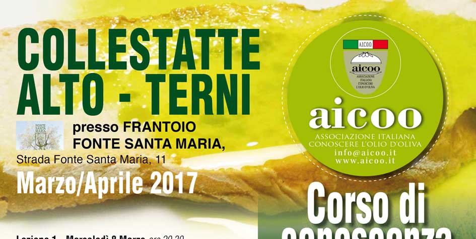 Corso Assaggio a Collestatte Alto Terni – Marzo/Aprile 2017