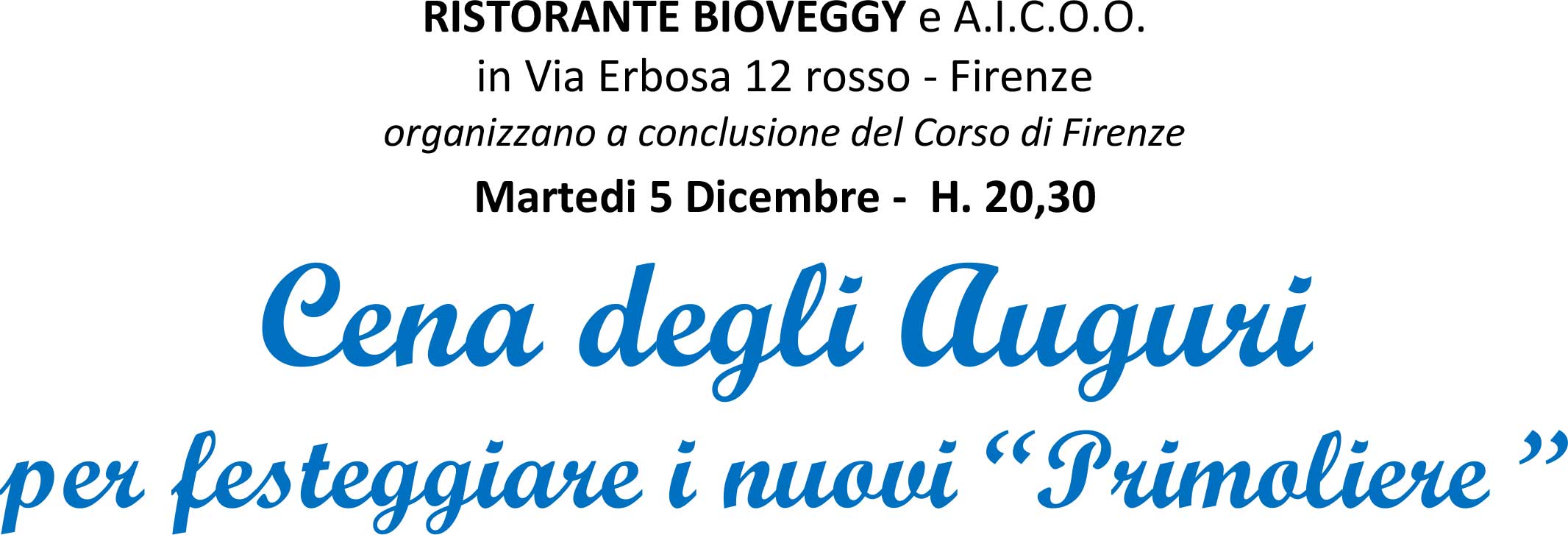 Cena degli Auguri 5-12-2017