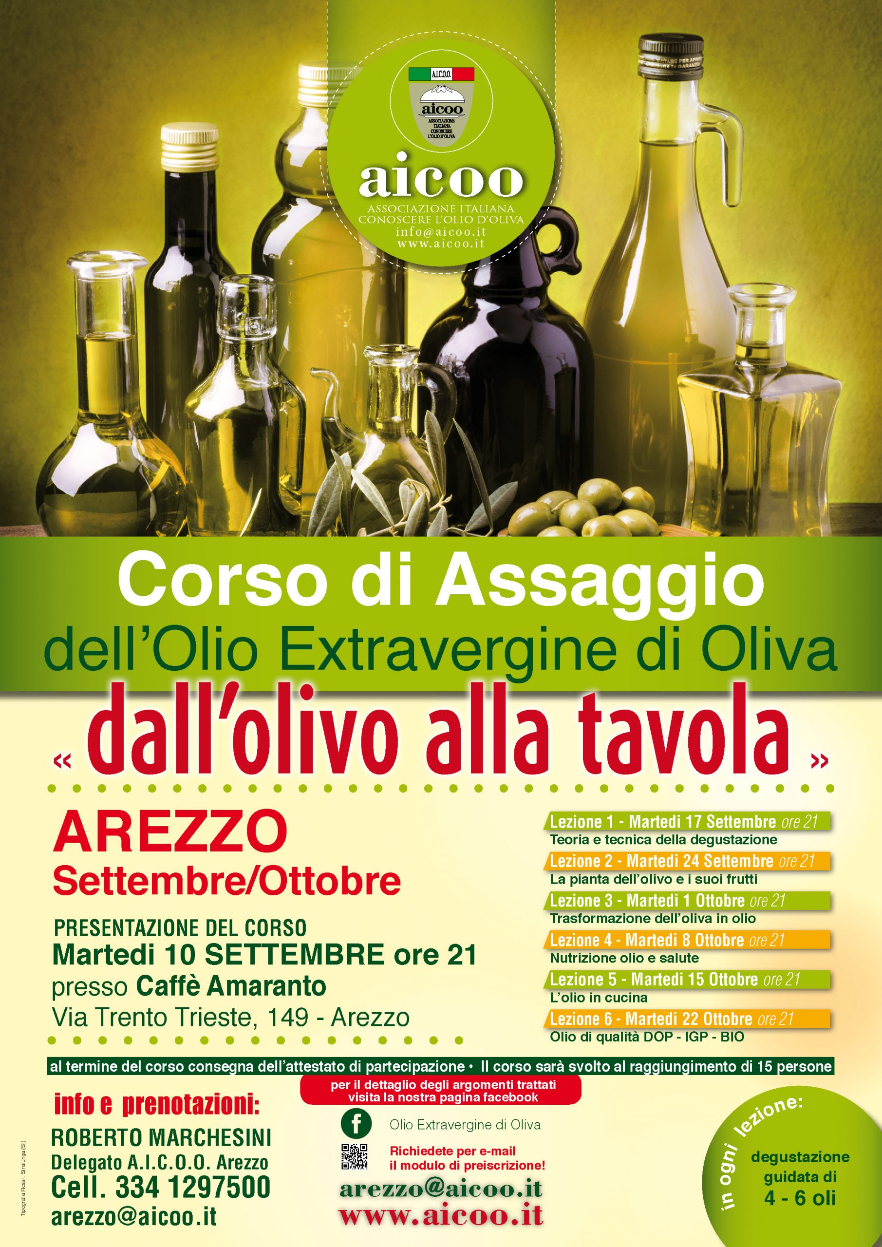 Corso di Assaggio – Settembre/Ottobre – Arezzo