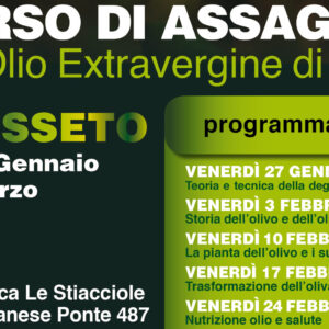 Corso di Assaggio -Grosseto dal 27 genn. al 3 marzo 2023