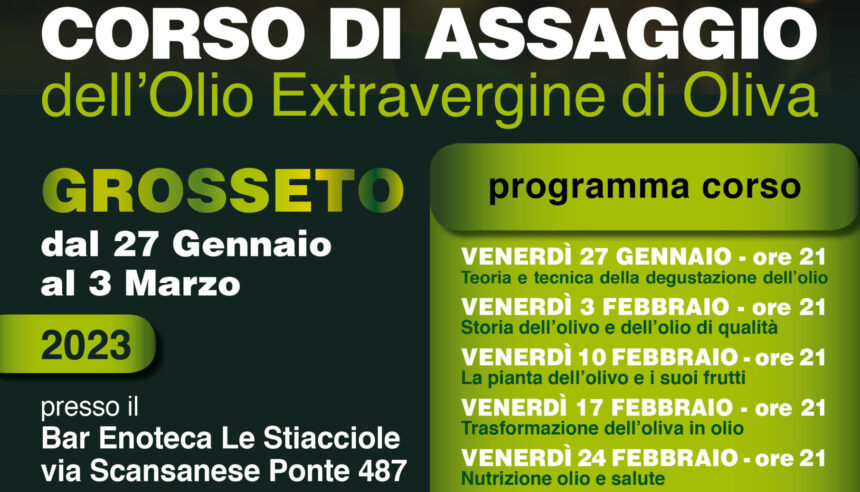 Corso di Assaggio -Grosseto dal 27 genn. al 3 marzo 2023