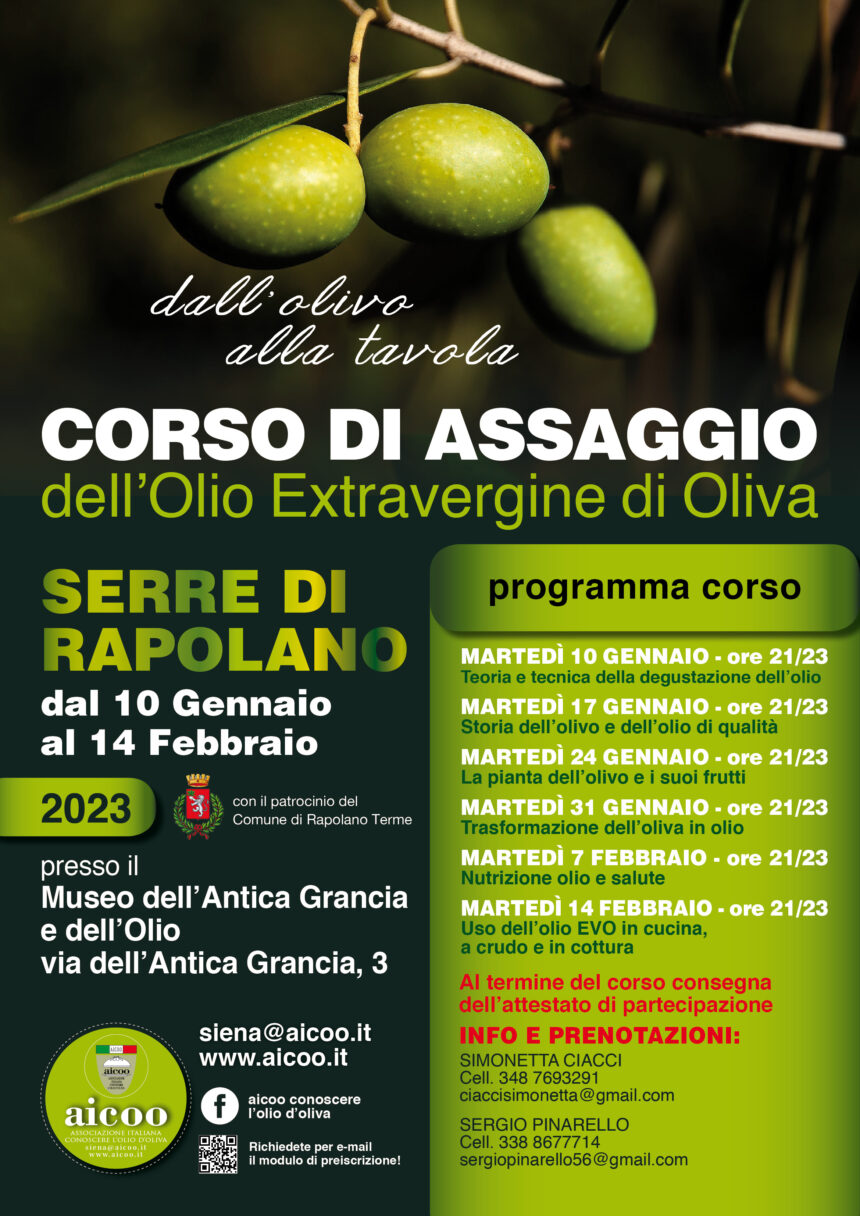 Corso Assaggio  – Gennaio -Febbraio – Serre di rapolano