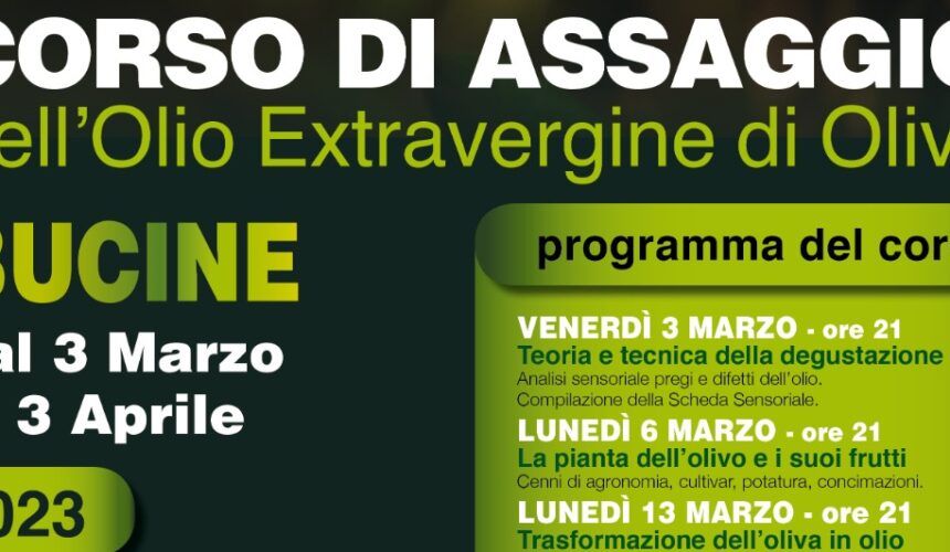 Corso BUCINE – 3 Marzo , 3 Aprile 2023