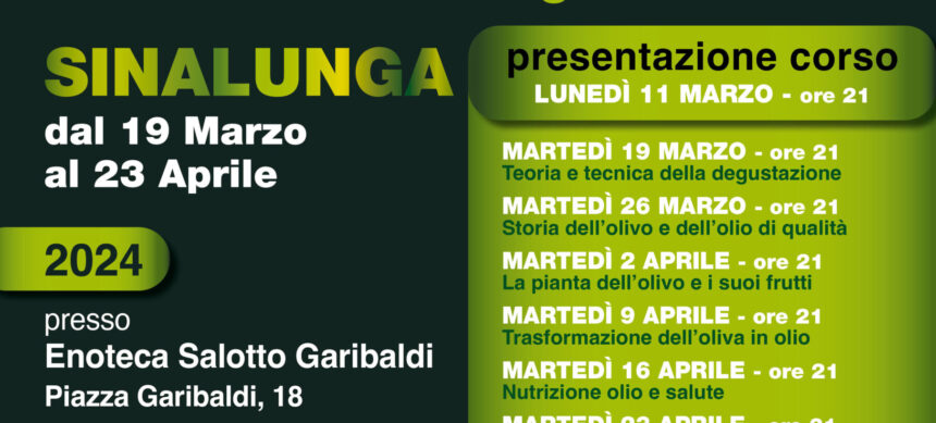 Corso di Assaggio – Sinalunga – 19 marzo-23 Aprile 2024