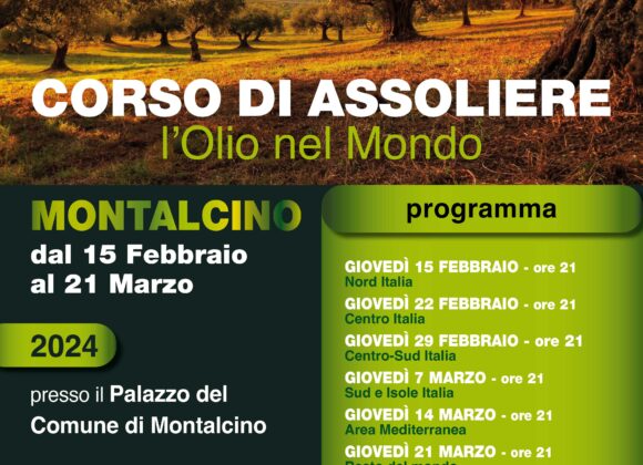 Corso di “ASSOLIERE”  – Montalcino – 15 febbraio -21 marzo 2024