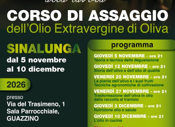 corso di assaggio – sinalunga (si) . 5 novembre – 10 dicembre 2026